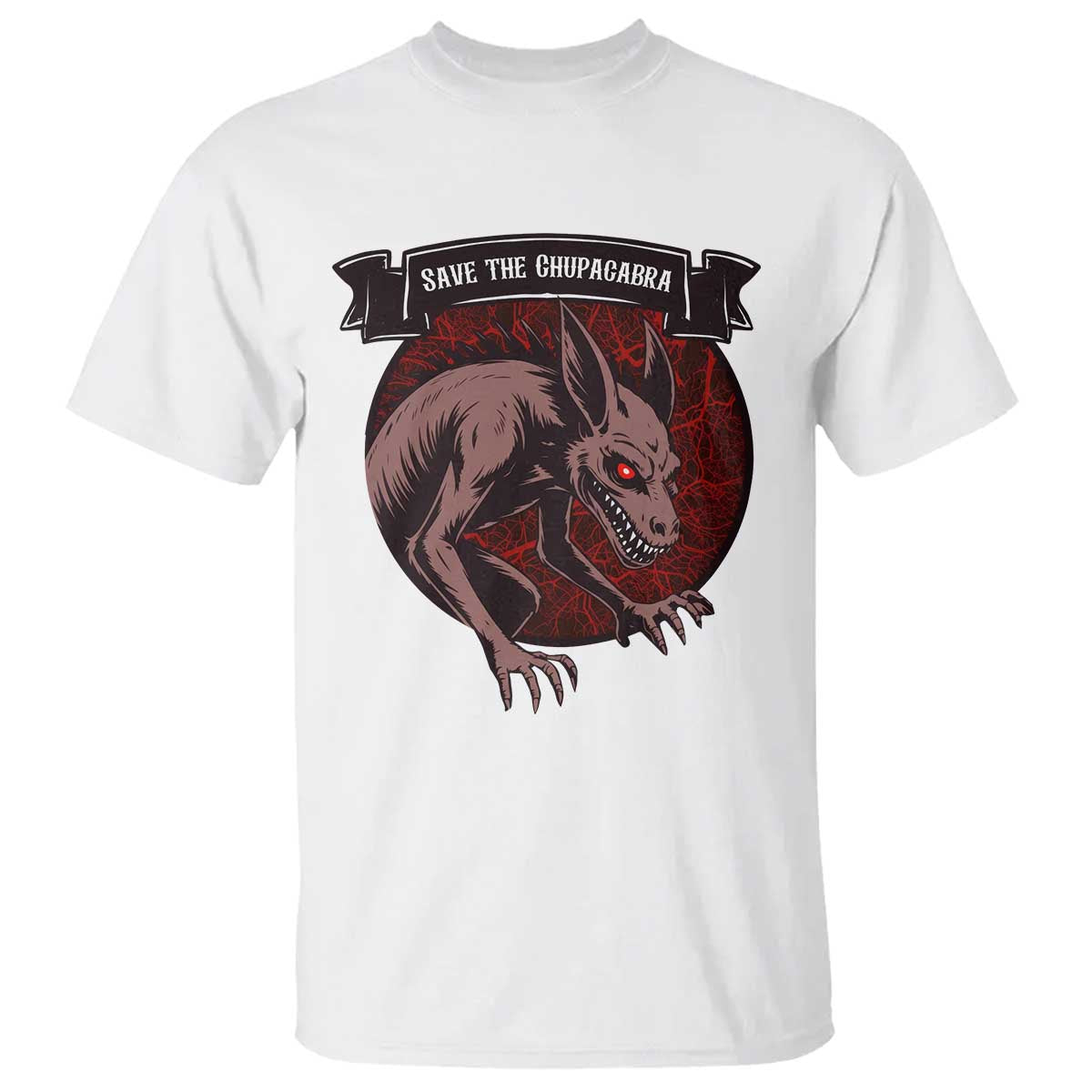 Chupacabra T Shirt Gothic Horror Save The Cryptid Gift - Wonder Print Shop