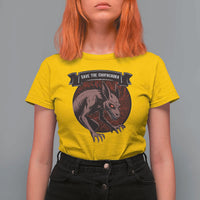 Chupacabra T Shirt For Women Gothic Horror Save The Cryptid Gift - Wonder Print Shop