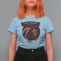 Chupacabra T Shirt For Women Gothic Horror Save The Cryptid Gift - Wonder Print Shop