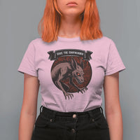 Chupacabra T Shirt For Women Gothic Horror Save The Cryptid Gift - Wonder Print Shop