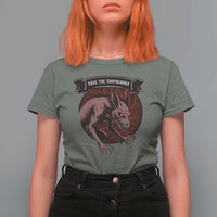 Chupacabra T Shirt For Women Gothic Horror Save The Cryptid Gift - Wonder Print Shop