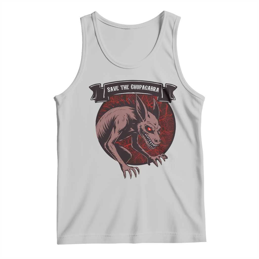 Chupacabra Tank Top Gothic Horror Save The Cryptid Gift - Wonder Print Shop