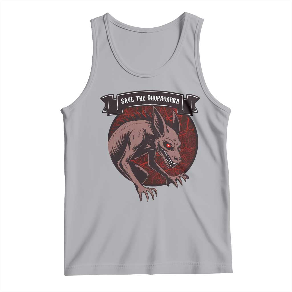 Chupacabra Tank Top Gothic Horror Save The Cryptid Gift - Wonder Print Shop