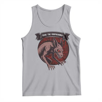 Chupacabra Tank Top Gothic Horror Save The Cryptid Gift - Wonder Print Shop