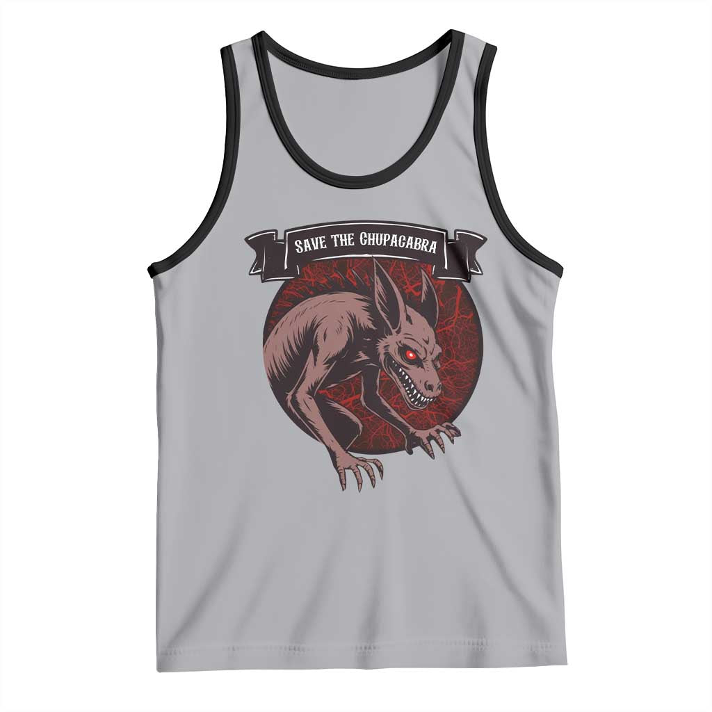 Chupacabra Tank Top Gothic Horror Save The Cryptid Gift - Wonder Print Shop