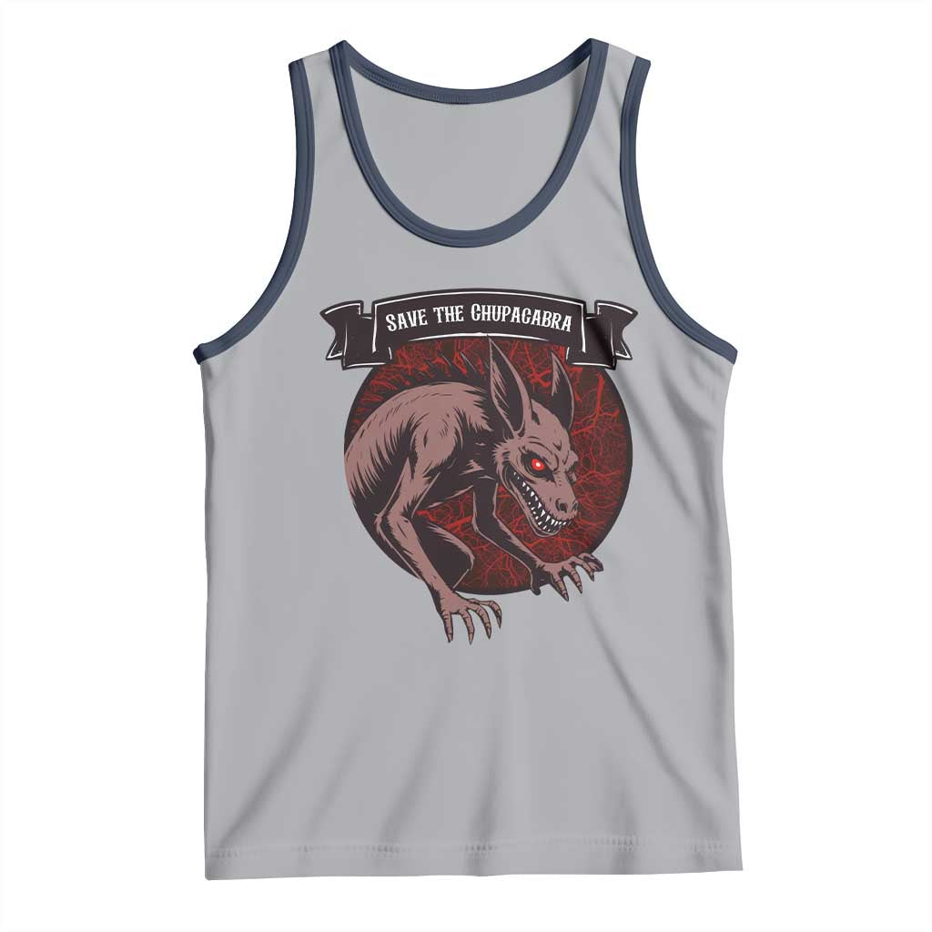Chupacabra Tank Top Gothic Horror Save The Cryptid Gift - Wonder Print Shop