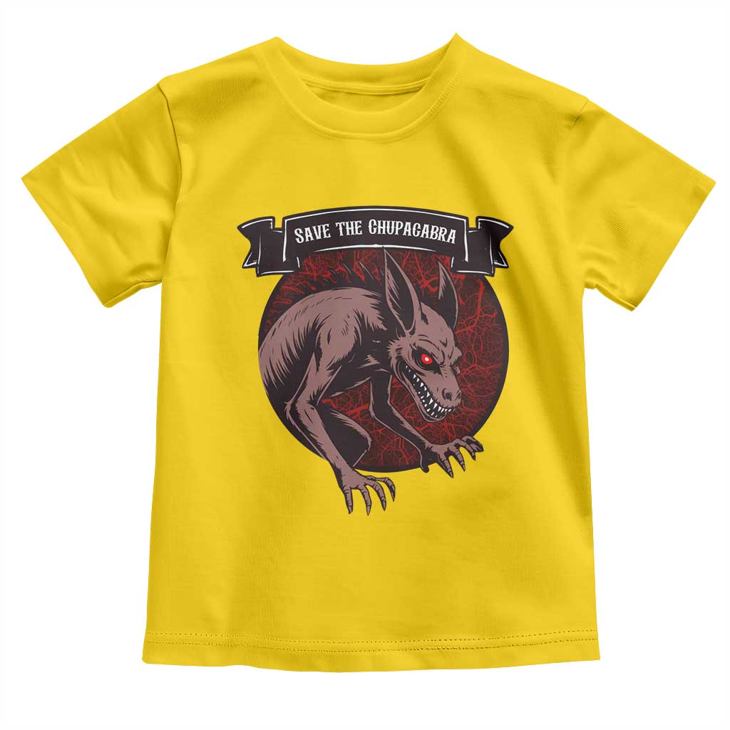 Chupacabra Toddler T Shirt Gothic Horror Save The Cryptid Gift - Wonder Print Shop