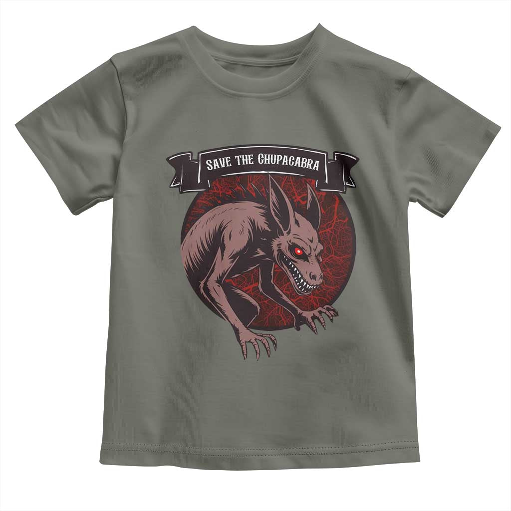 Chupacabra Toddler T Shirt Gothic Horror Save The Cryptid Gift - Wonder Print Shop