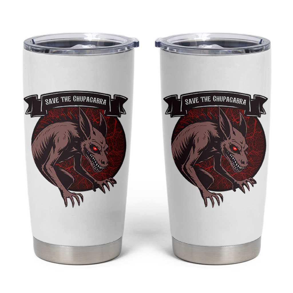 Chupacabra Tumbler Cup Gothic Horror Save The Cryptid Gift