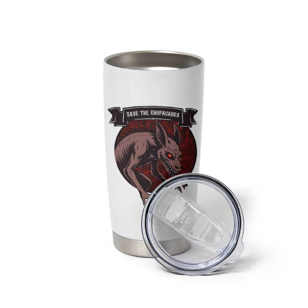 Chupacabra Tumbler Cup Gothic Horror Save The Cryptid Gift