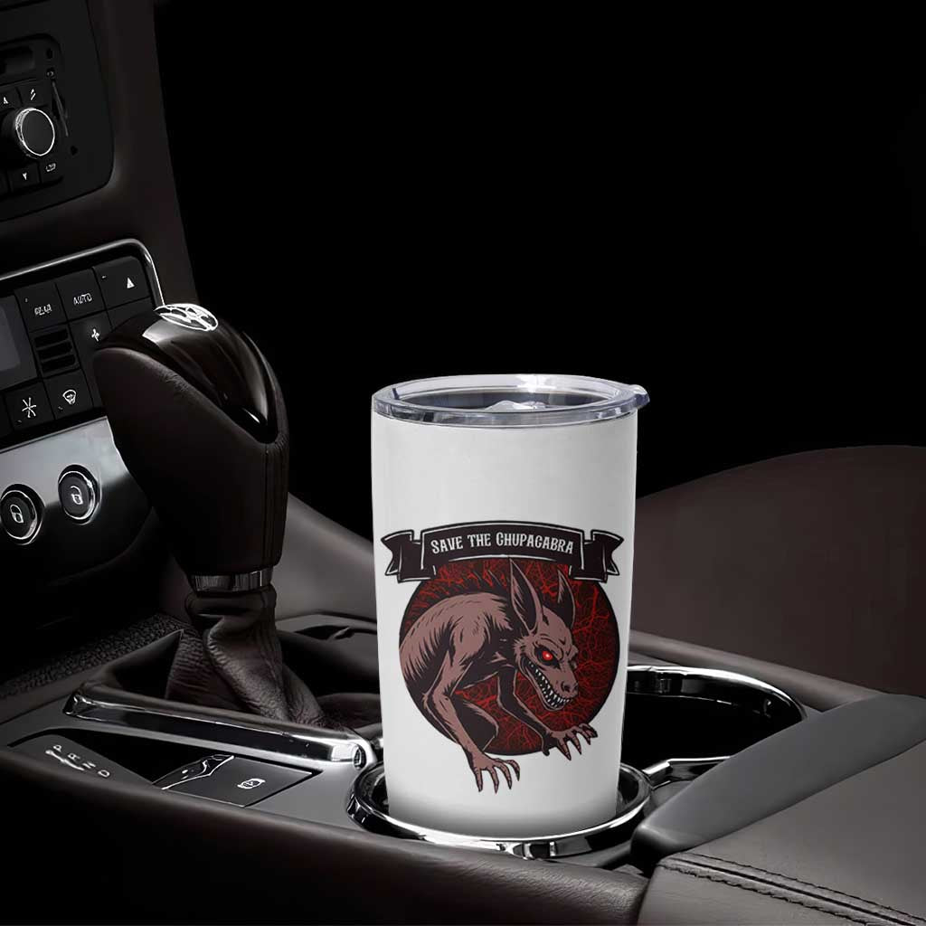 Chupacabra Tumbler Cup Gothic Horror Save The Cryptid Gift