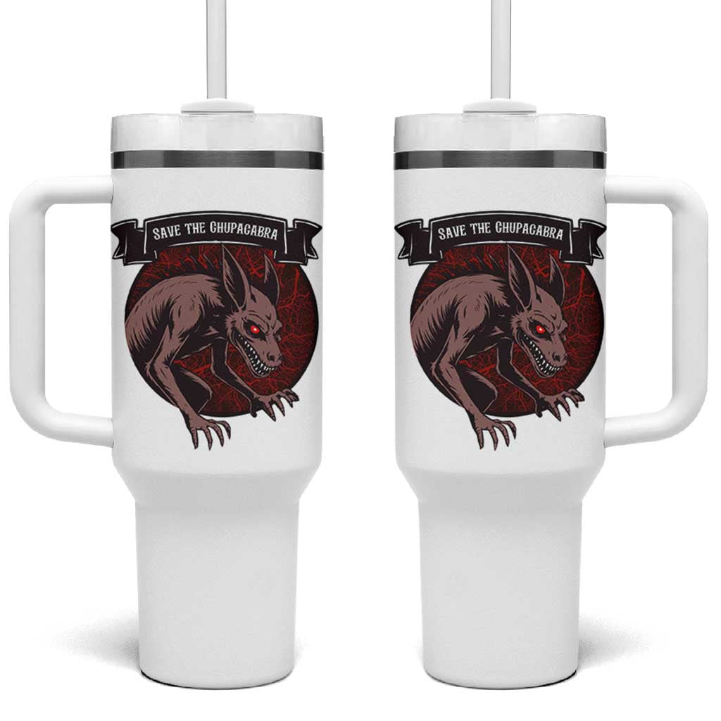 Chupacabra Tumbler With Handle Gothic Horror Save The Cryptid Gift