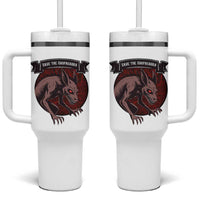 Chupacabra Tumbler With Handle Gothic Horror Save The Cryptid Gift
