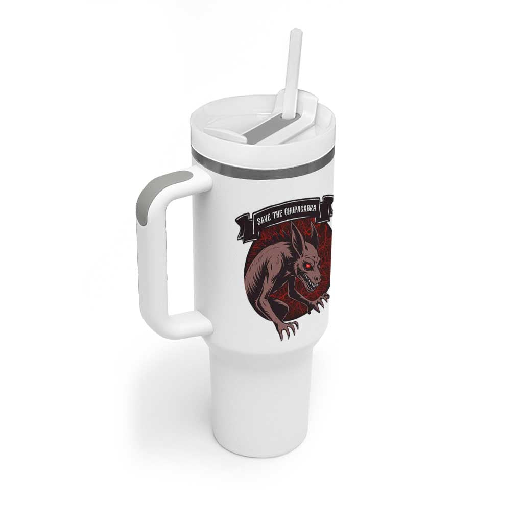 Chupacabra Tumbler With Handle Gothic Horror Save The Cryptid Gift
