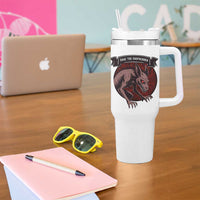 Chupacabra Tumbler With Handle Gothic Horror Save The Cryptid Gift