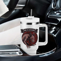 Chupacabra Tumbler With Handle Gothic Horror Save The Cryptid Gift