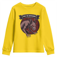 Chupacabra Youth Sweatshirt Gothic Horror Save The Cryptid Gift - Wonder Print Shop