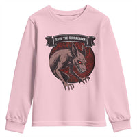 Chupacabra Youth Sweatshirt Gothic Horror Save The Cryptid Gift - Wonder Print Shop