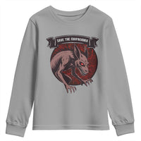 Chupacabra Youth Sweatshirt Gothic Horror Save The Cryptid Gift - Wonder Print Shop