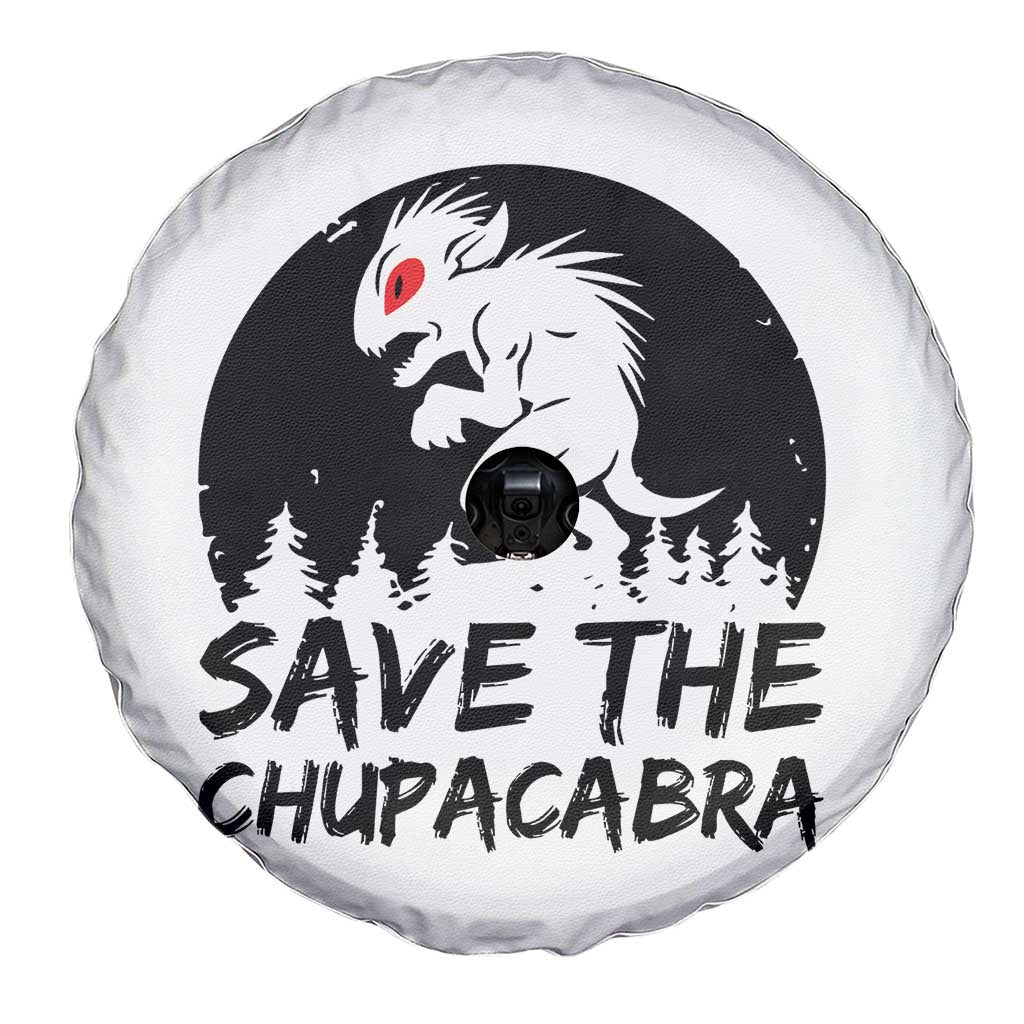 Chupacabra Spare Tire Cover Funny Cryptid Save The Goat Sucker Gift - Wonder Print Shop