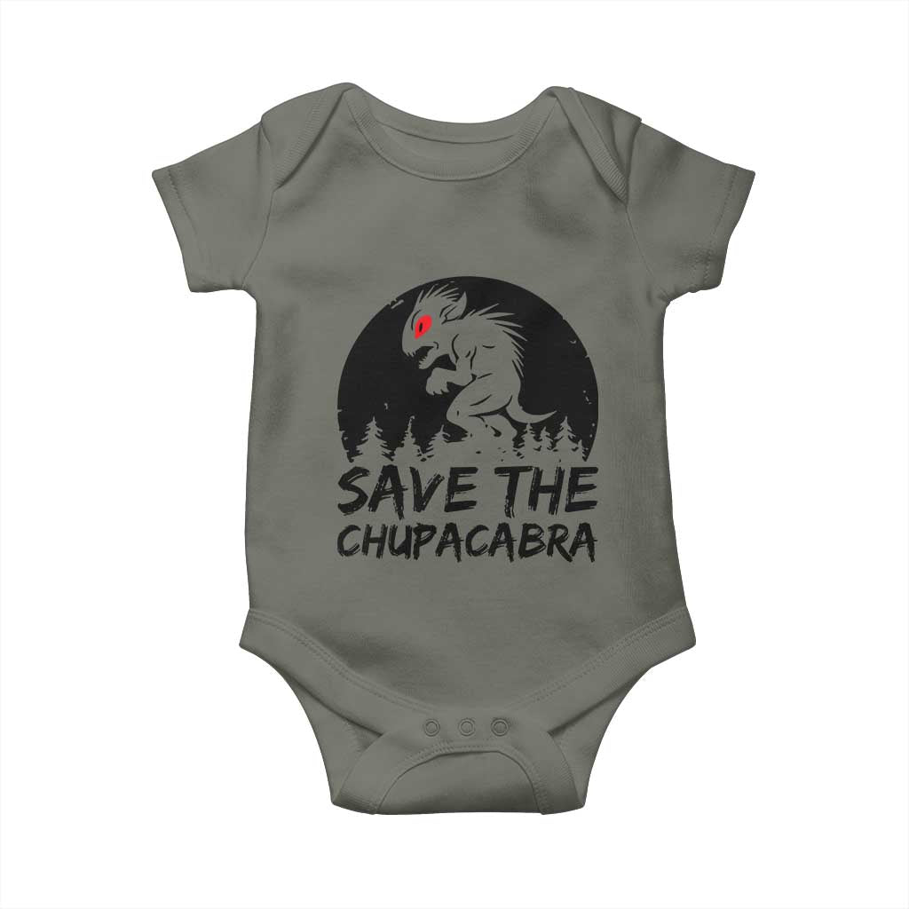 Chupacabra Baby Onesie Funny Cryptid Save The Goat Sucker Gift - Wonder Print Shop