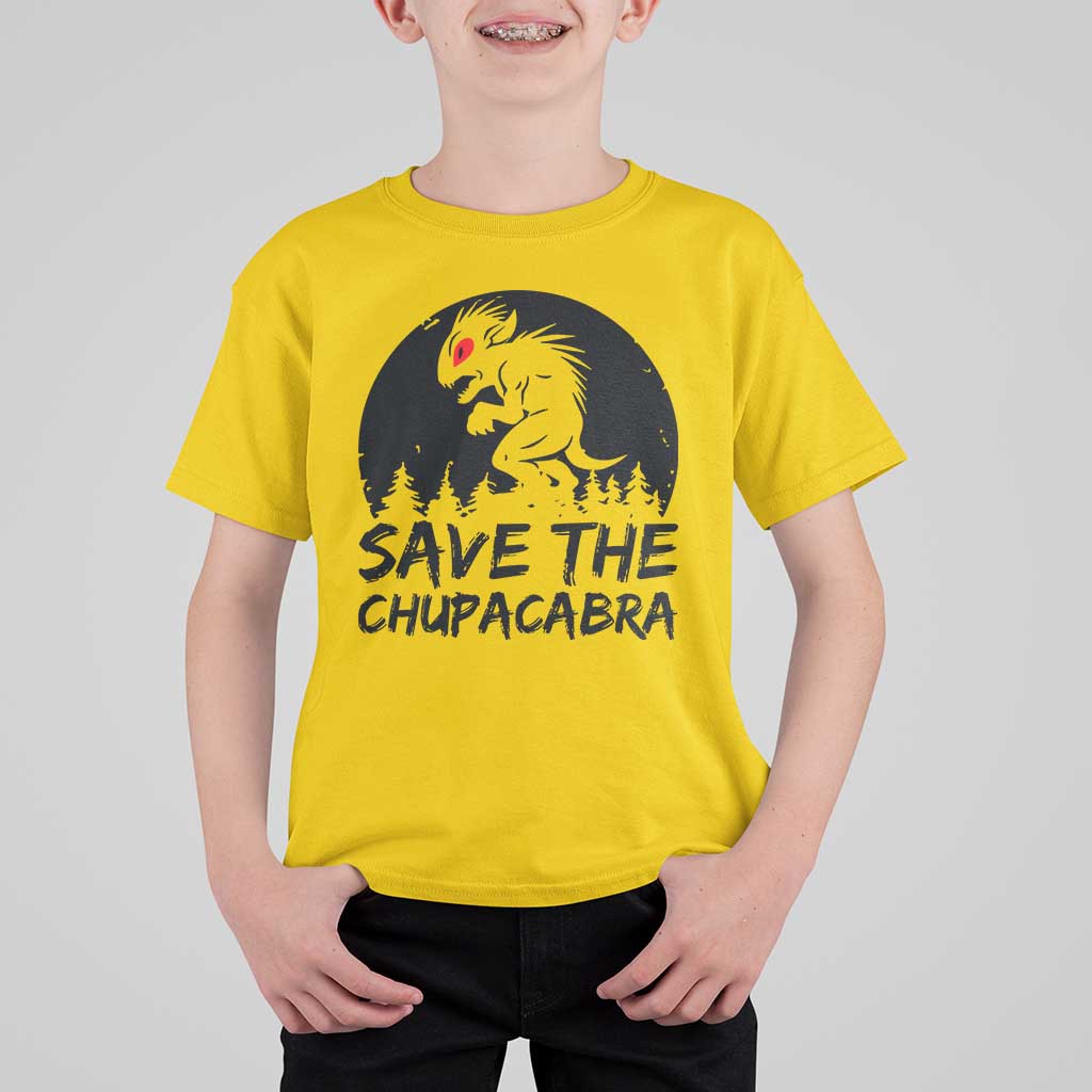 Chupacabra T Shirt For Kid Funny Cryptid Save The Goat Sucker Gift - Wonder Print Shop