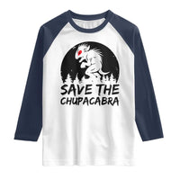 Chupacabra Raglan Shirt Funny Cryptid Save The Goat Sucker Gift - Wonder Print Shop