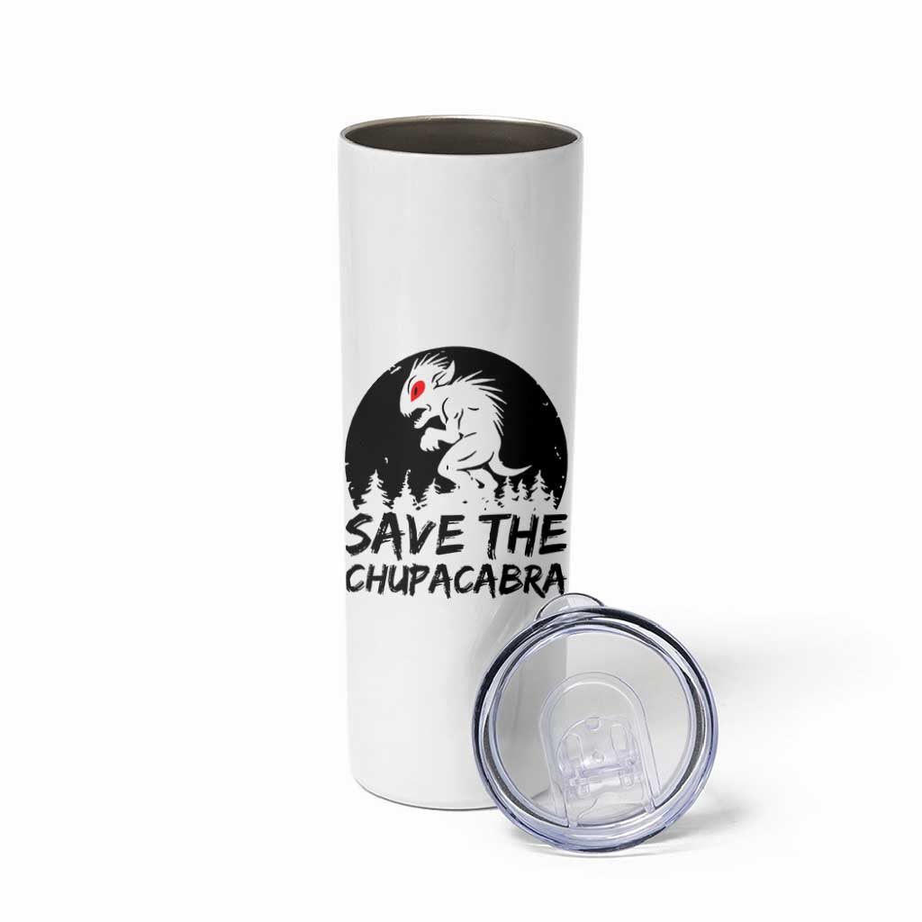 Chupacabra Skinny Tumbler Funny Cryptid Save The Goat Sucker Gift