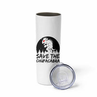 Chupacabra Skinny Tumbler Funny Cryptid Save The Goat Sucker Gift