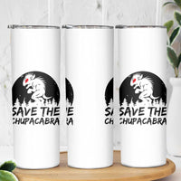Chupacabra Skinny Tumbler Funny Cryptid Save The Goat Sucker Gift