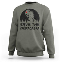 Chupacabra Sweatshirt Funny Cryptid Save The Goat Sucker Gift - Wonder Print Shop