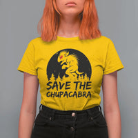 Chupacabra T Shirt For Women Funny Cryptid Save The Goat Sucker Gift - Wonder Print Shop