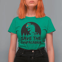 Chupacabra T Shirt For Women Funny Cryptid Save The Goat Sucker Gift - Wonder Print Shop