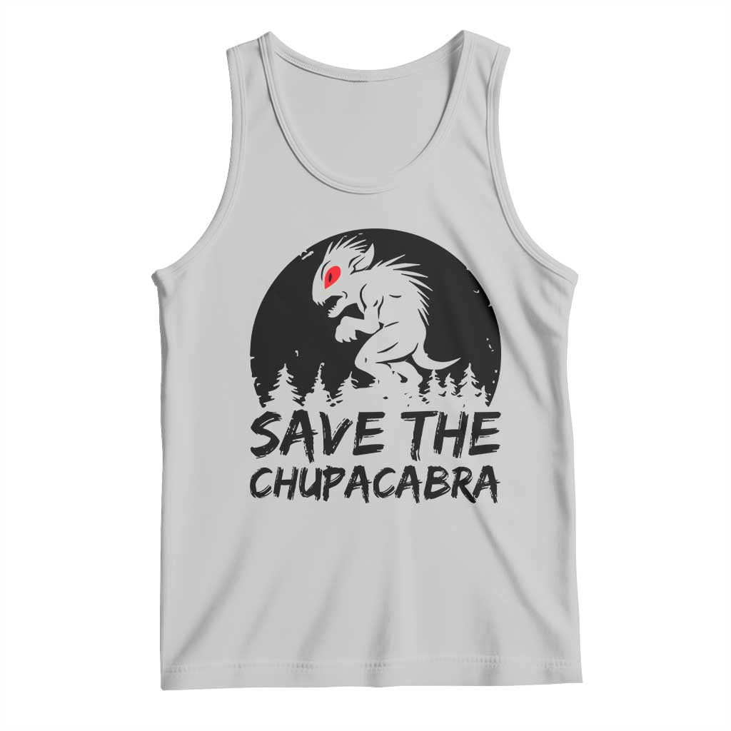 Chupacabra Tank Top Funny Cryptid Save The Goat Sucker Gift - Wonder Print Shop