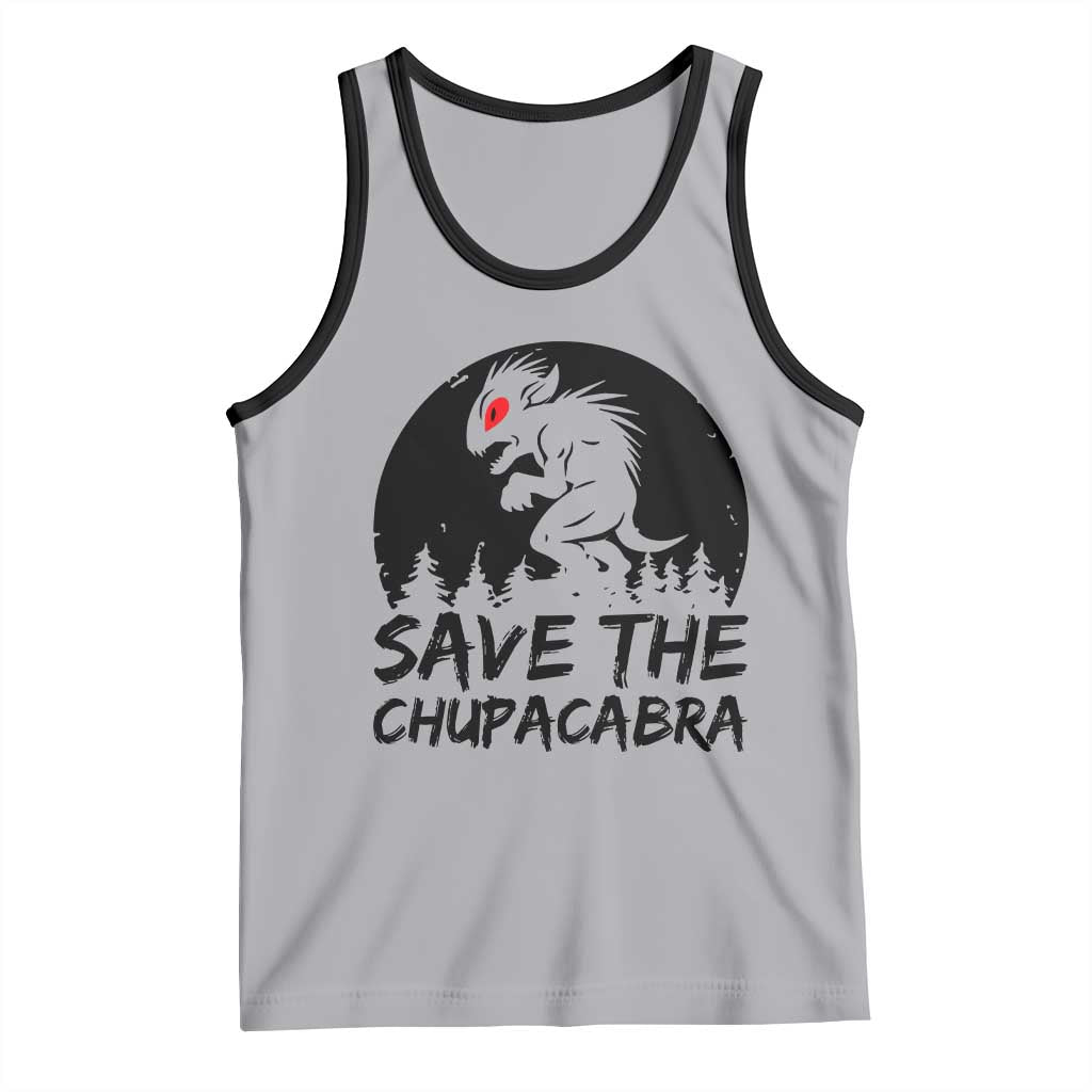 Chupacabra Tank Top Funny Cryptid Save The Goat Sucker Gift - Wonder Print Shop