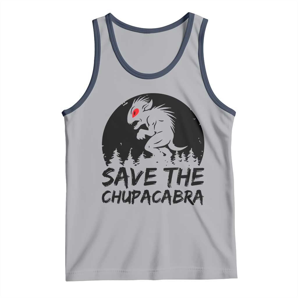 Chupacabra Tank Top Funny Cryptid Save The Goat Sucker Gift - Wonder Print Shop