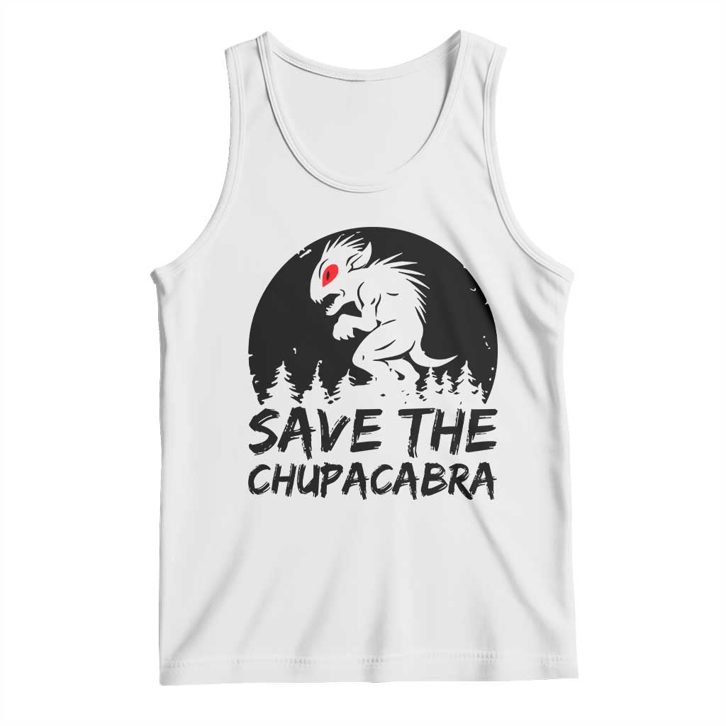Chupacabra Tank Top Funny Cryptid Save The Goat Sucker Gift - Wonder Print Shop