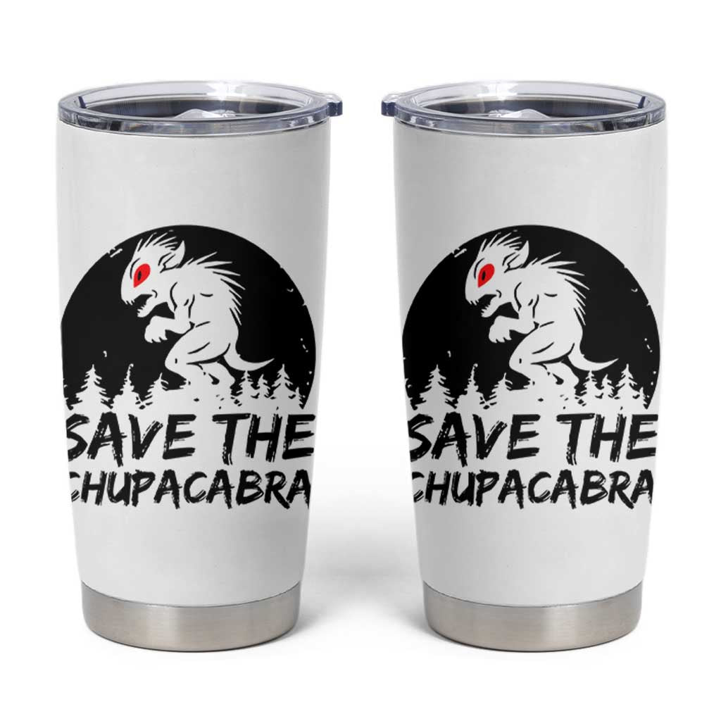 Chupacabra Tumbler Cup Funny Cryptid Save The Goat Sucker Gift