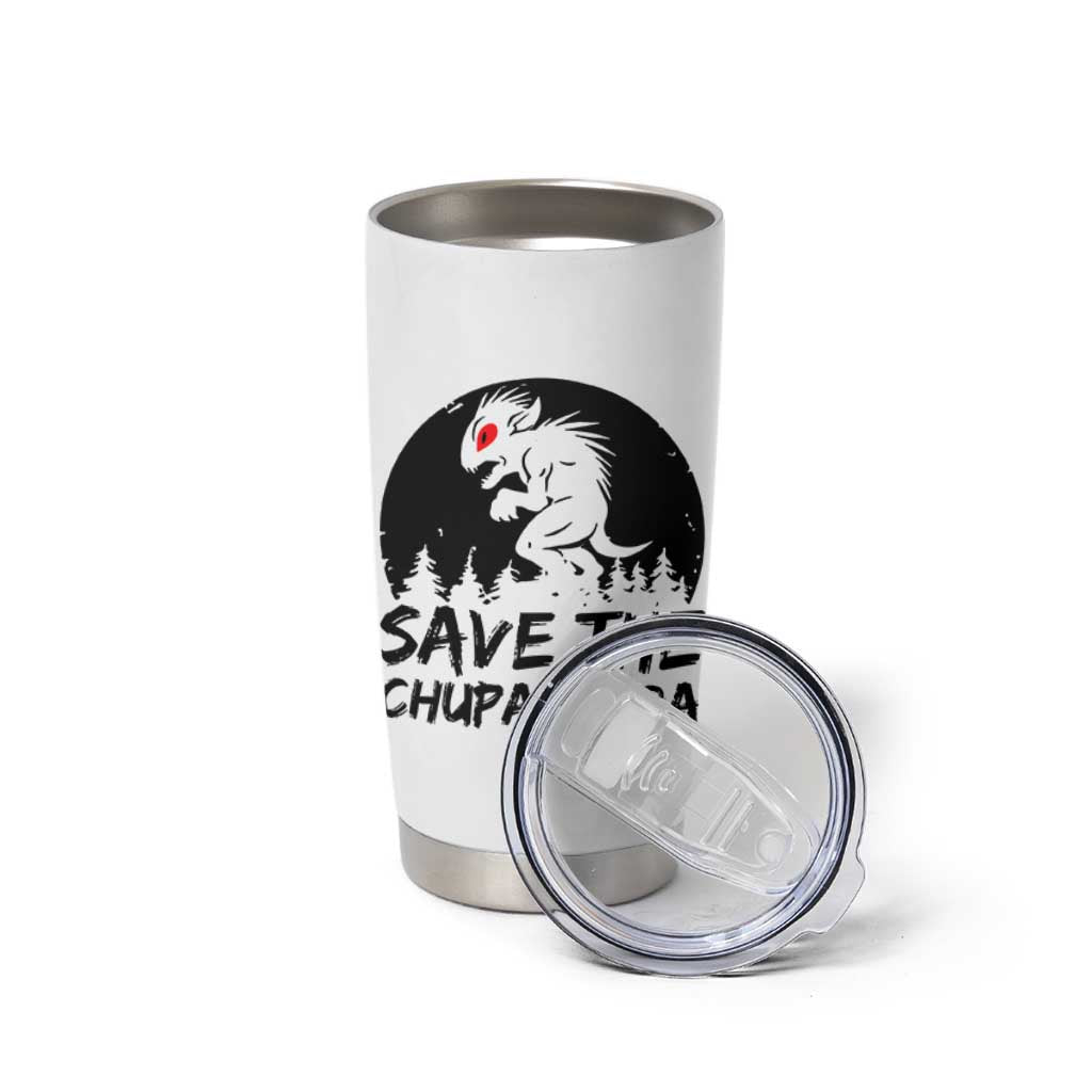 Chupacabra Tumbler Cup Funny Cryptid Save The Goat Sucker Gift