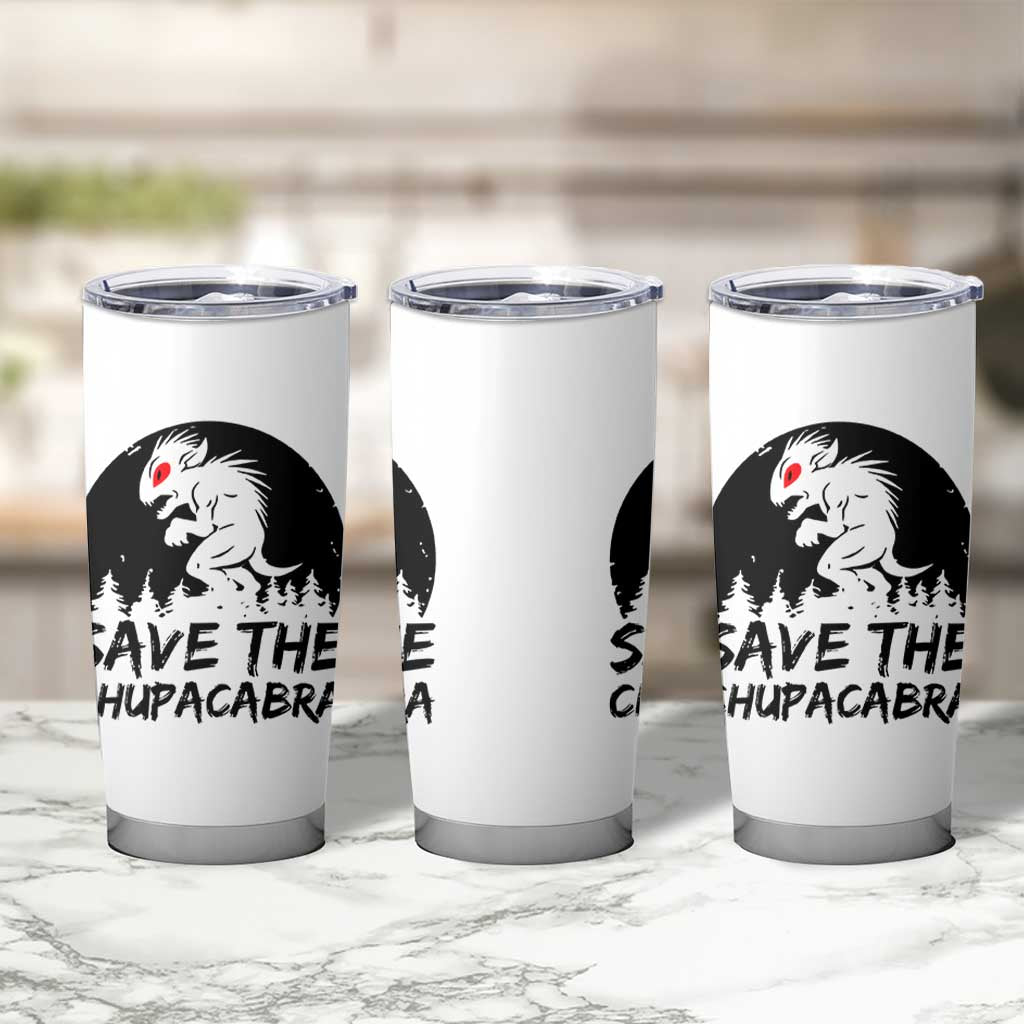 Chupacabra Tumbler Cup Funny Cryptid Save The Goat Sucker Gift
