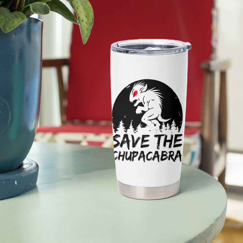 Chupacabra Tumbler Cup Funny Cryptid Save The Goat Sucker Gift