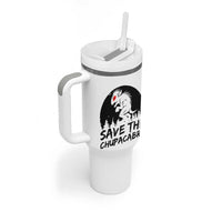 Chupacabra Tumbler With Handle Funny Cryptid Save The Goat Sucker Gift