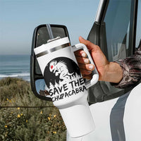 Chupacabra Tumbler With Handle Funny Cryptid Save The Goat Sucker Gift