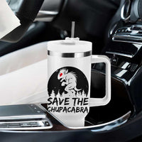 Chupacabra Tumbler With Handle Funny Cryptid Save The Goat Sucker Gift