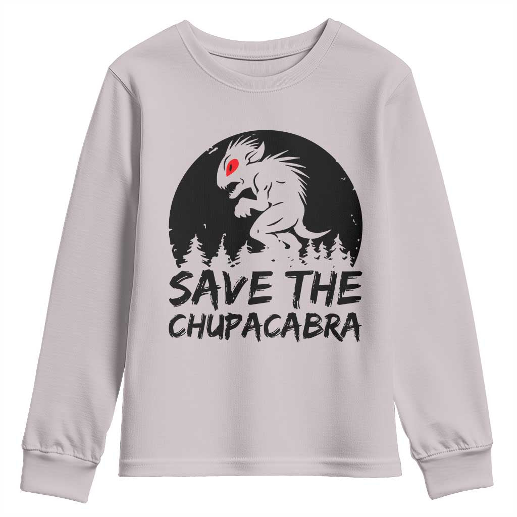 Chupacabra Youth Sweatshirt Funny Cryptid Save The Goat Sucker Gift - Wonder Print Shop