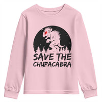 Chupacabra Youth Sweatshirt Funny Cryptid Save The Goat Sucker Gift - Wonder Print Shop