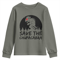 Chupacabra Youth Sweatshirt Funny Cryptid Save The Goat Sucker Gift - Wonder Print Shop
