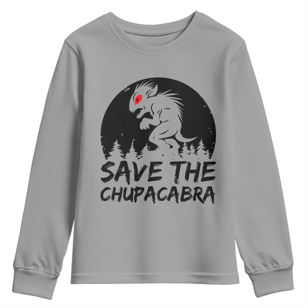 Chupacabra Youth Sweatshirt Funny Cryptid Save The Goat Sucker Gift - Wonder Print Shop