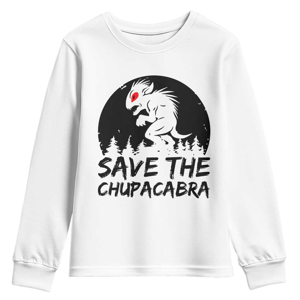 Chupacabra Youth Sweatshirt Funny Cryptid Save The Goat Sucker Gift - Wonder Print Shop