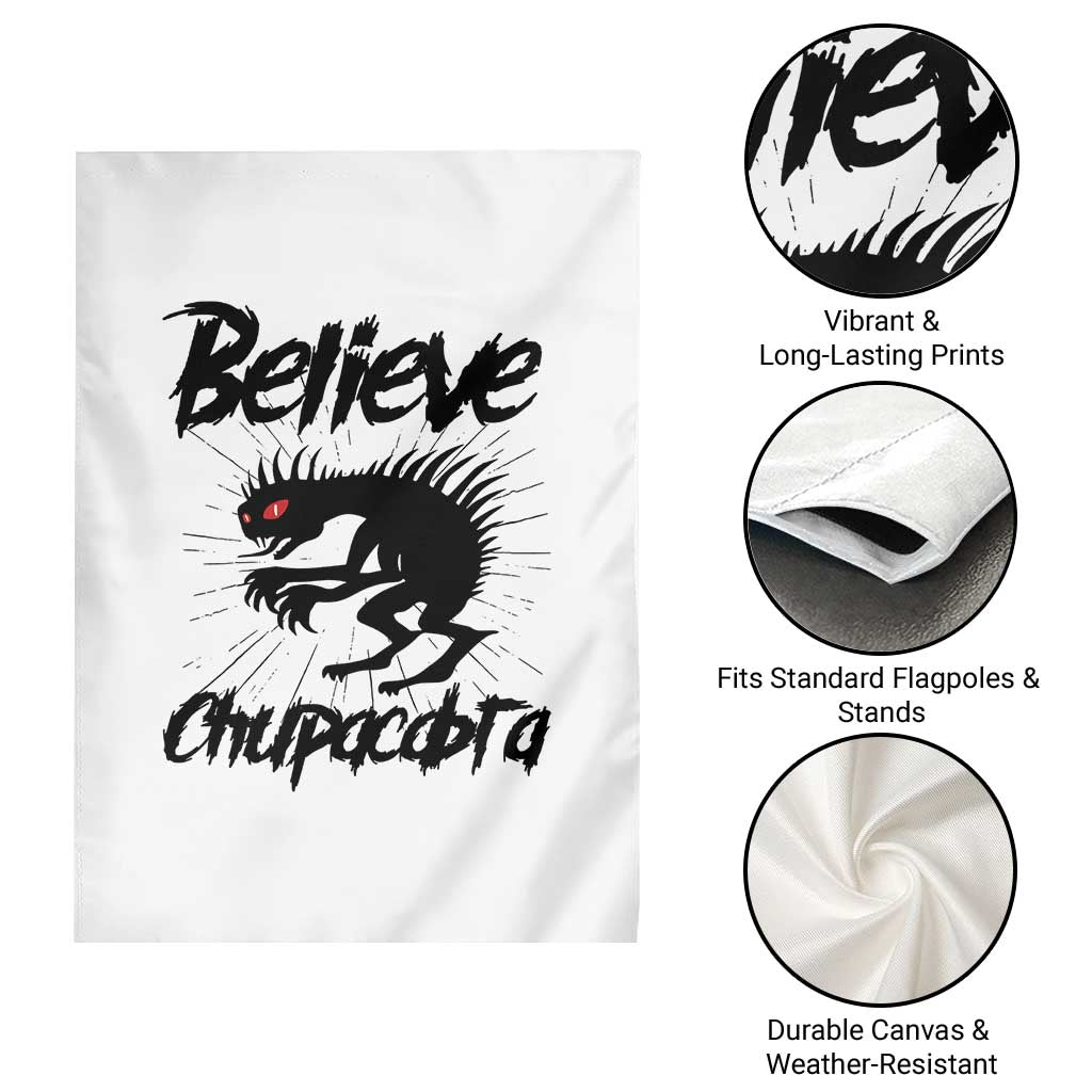 Urban Legends And Mystery Gift Garden Flag Believe Chupacabra - Wonder Print Shop